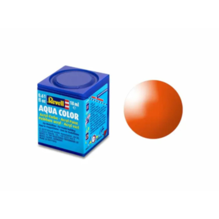 Revell Gloss "Orange" (RAL 2004)Aqua Color Acrylic - 18ml