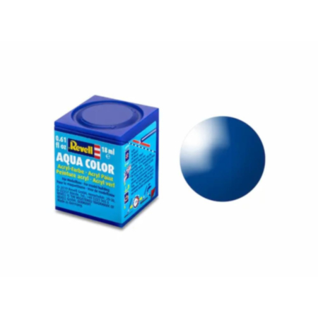 Revell Gloss "Blue" (RAL 5005) Aqua Color Acrylic - 18ml