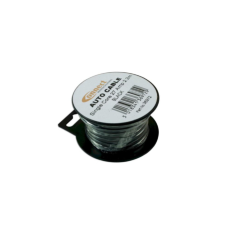 Mini Reel Automotive Cable 27A Black 2.2m