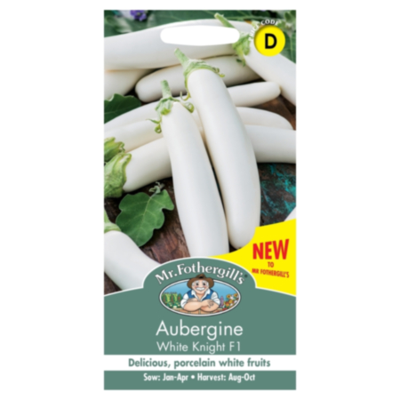 Aubergine White Knight F1 Seeds