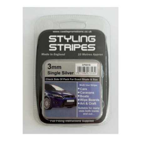Auto Stripes 3mm Single Stripe Silver