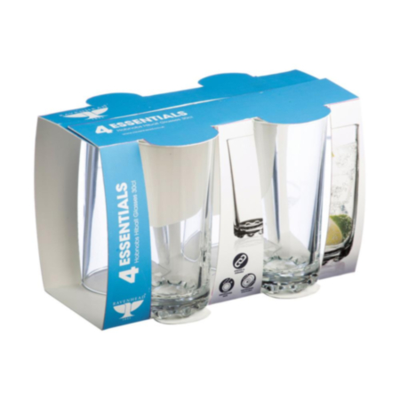 Essentials Hobnobs Sleeve Of 4 Hiballs 30Cl