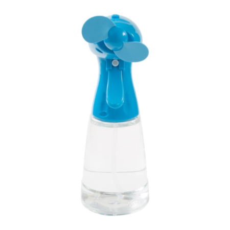 Global Gizmos Handheld Water Mist Spray Fan - Blue