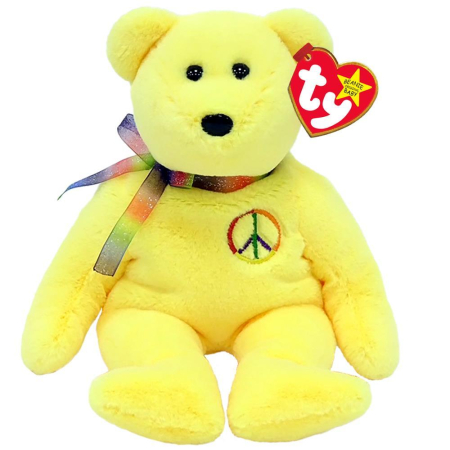 Peace Bear Ii - Original Beanie Babies - Reg