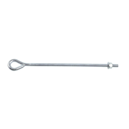 150mm X m10 BZP Eye Bolt with Nut and Washer