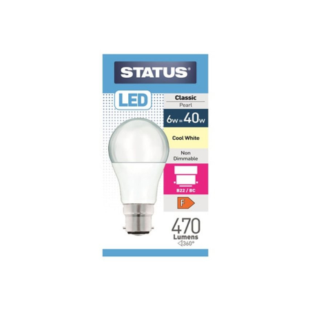 Status 40w LED ES Pearl Warm White Bulb