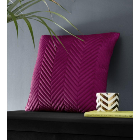 Pinsonic Filled Cushion Berry Pink 43X43Cms
