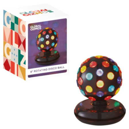 Global Gizmos 6'' Disco Ball - Black
