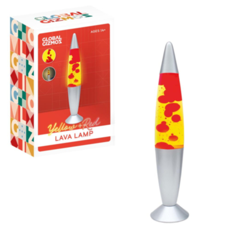 Global Gizmos 16" Red & Yellow Lava Lamp