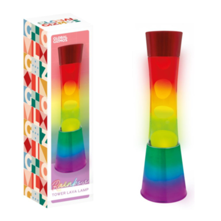 Global Gizmos 16'' Rainbow Tower Lava Lamp