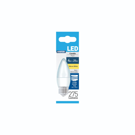 Status 25w LED Candle ES Warm White Bulb