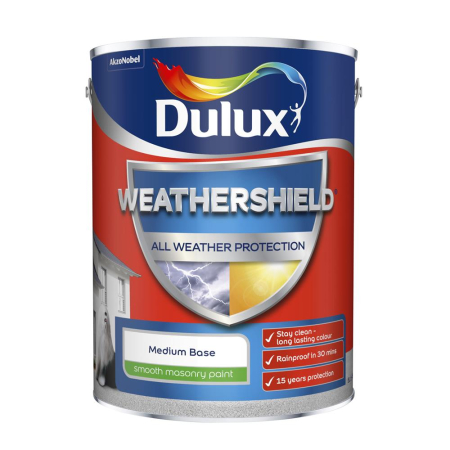 Dulux Colour Mixing Weather Shield Smooth Medium Base 5L