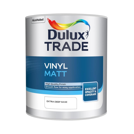 Dulux Trade Vinyl Matt Extra Deep Base 1L