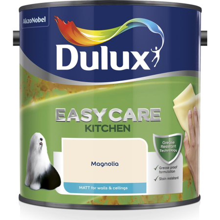 Dulux Easy Care Kitchen Matt Paint Magnolia 2.5L