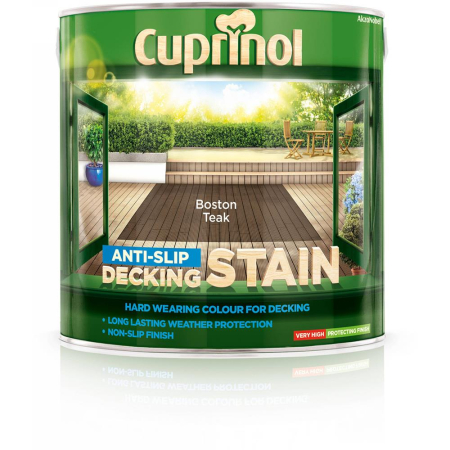 Cuprinol Anti - Slip Decking Stain Boston Teak 2.5L
