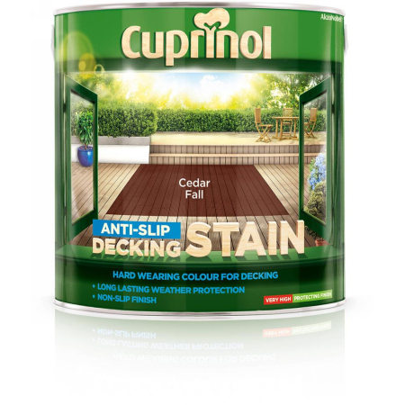 Cuprinol Anti - Slip Decking Stain Cedar Fall 2.5L