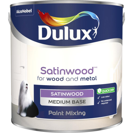 Dulux Colour Mixing Satinwood Medium Base 2.5L