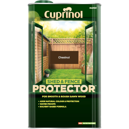 Cuprinol Shed & Fence Protect Chestnut 5L Paint