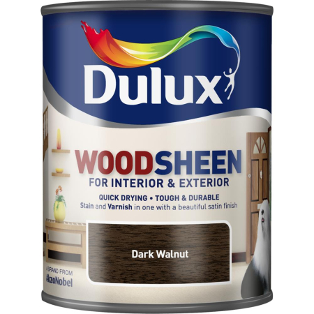Dulux Interior/Exterior Woodsheen Dark Walnut 750ml