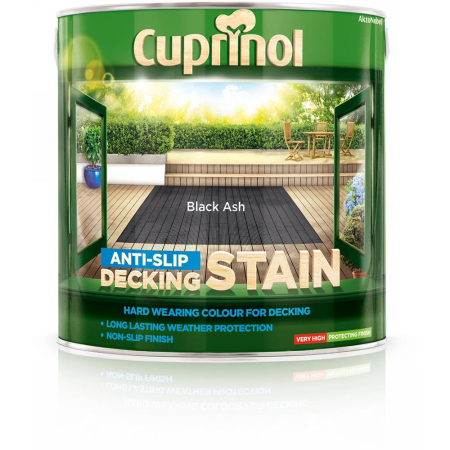 Cuprinol Anti - Slip Decking Stain Black Ash 2.5L
