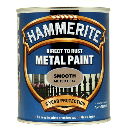 Hammerite Metal Paint Smooth Muted Clay 750ml