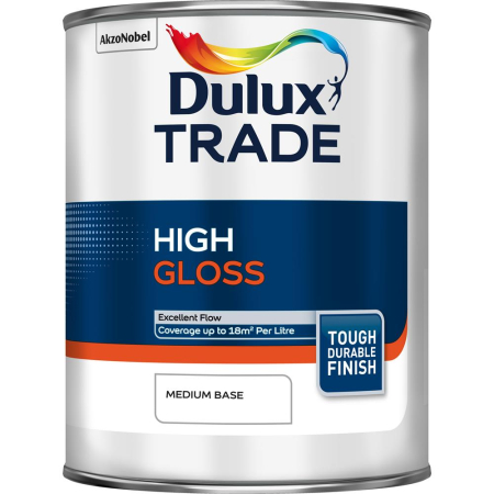 Dulux Trade High Gloss Medium Base 1L