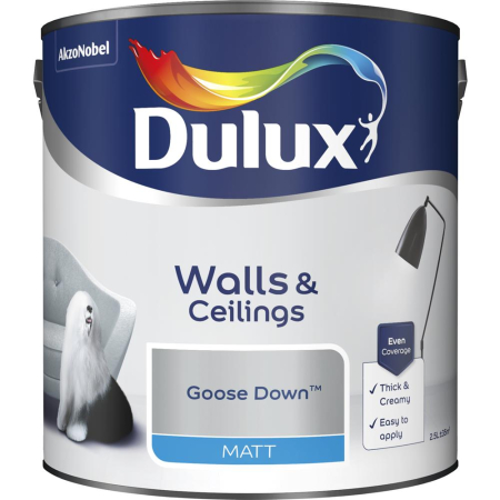 Dulux Matt Goose Down Paint 2.5L