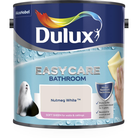 Dulux Easy Care Bath Soft Sheen Nutmeg White 2.5L