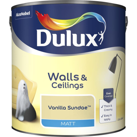 Dulux Matt Vanilla Sundae Paint 2.5L