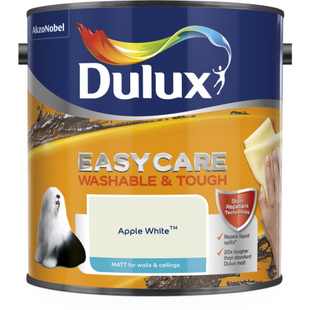 Dulux Easycare Washable & Tough Matt Apple White 2.5L