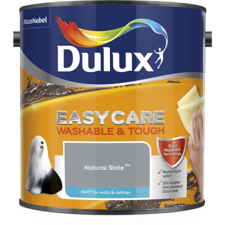 Dulux Easycare Washable & Tough Matt Paint Natural Slate 2.5L