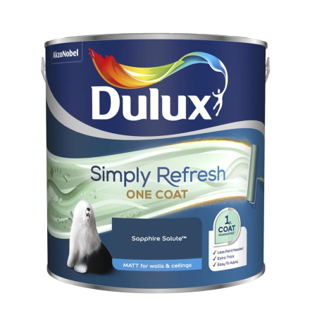 Dulux Simply Refresh One Coat Matt Paint Sapphire Salute 2.5L