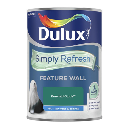 Dulux Simply Refresh One Coat Feature Wall Paint Emerald Glade 1.25L