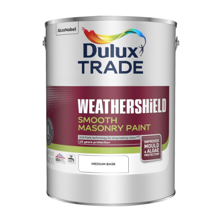 Dulux Trade Weathershield Smooth Medium Base 5L