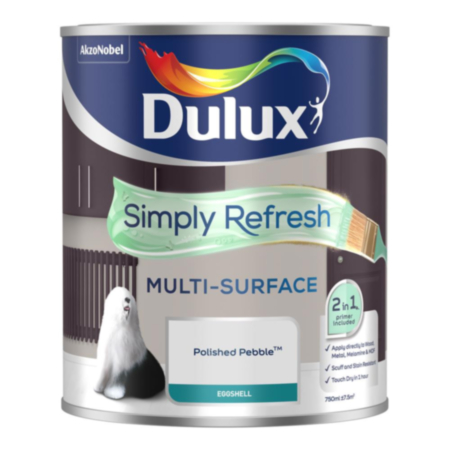 Simply Refresh Multi Surface Eggshell Pol/Pebble 750Ml