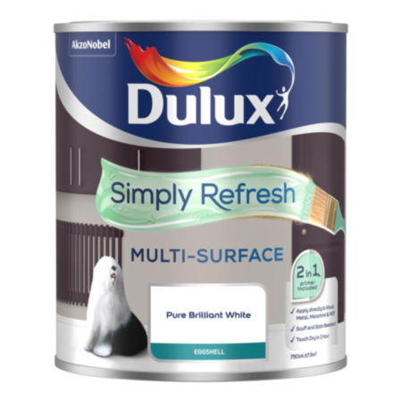 Simply Refresh Multi Surface Eggshell Pure Briliant White 750Ml