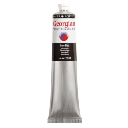 Daler-Rowney Georgian Water Mixable Oil Ivory Black 200ml