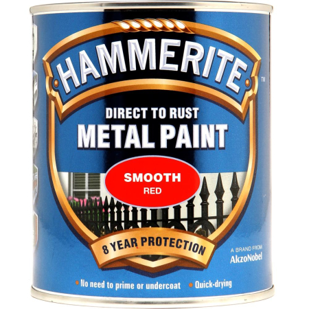 Hammerite Metal Paint Smooth Red 750ml