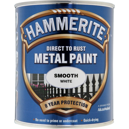 Hammerite Metal Paint Smooth White 750ml
