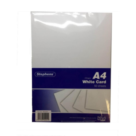  Stephens Card White A4 210g 50 Sheets