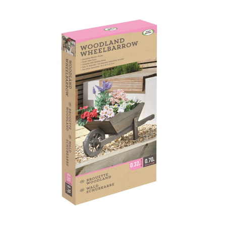 Woodland Wheelbarrow Planter- Slate