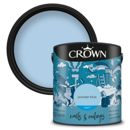 Crown Matt Emulsion Powder Blue 2.5L