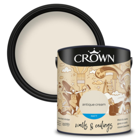 Crown Matt Emulsion Antique Cream 2.5L