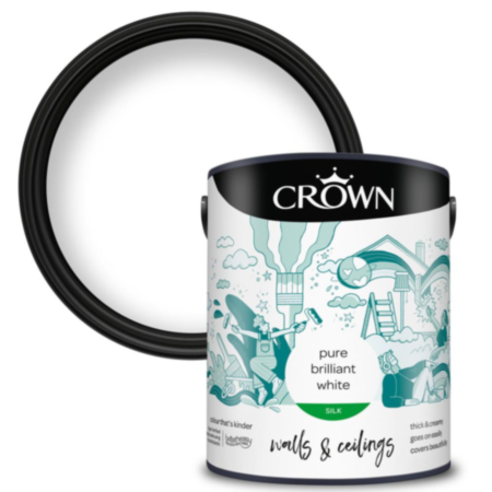 Crown Silk Emulsion Brilliant White 5L