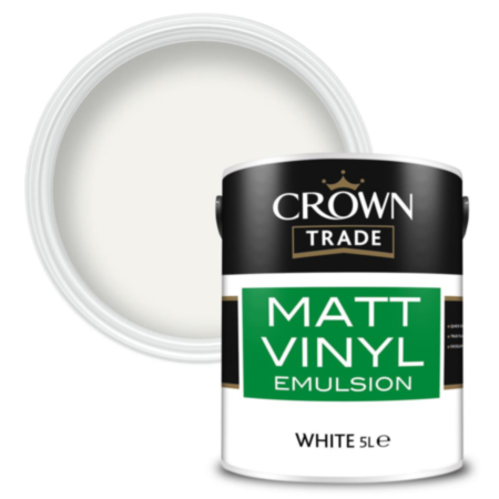 Crown Trade Matt Emulsion White 5L