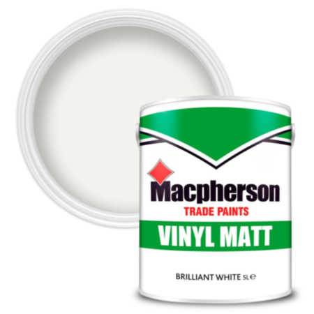 Macpherson Vinyl Matt Emulsion Brilliant White 5L