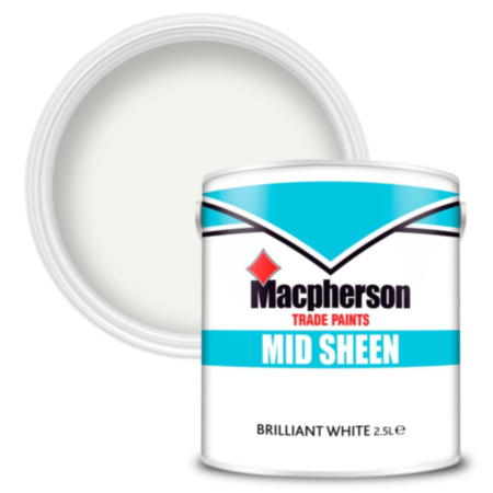 Macpherson Mid Sheen Emulsion Brilliant White 2.5L