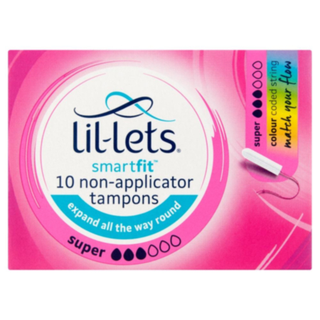 Lil-Lets Smartfit Non Applicator Tampons Super 10