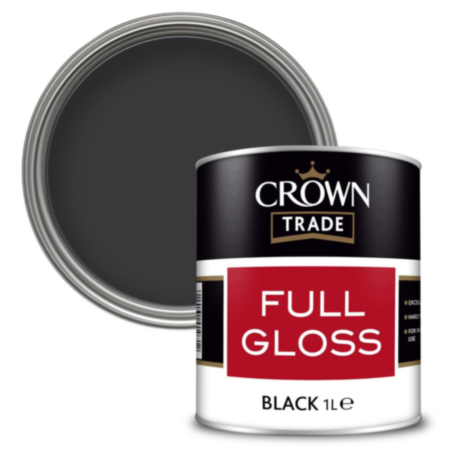 Crown Trade Full Gloss Black 1L