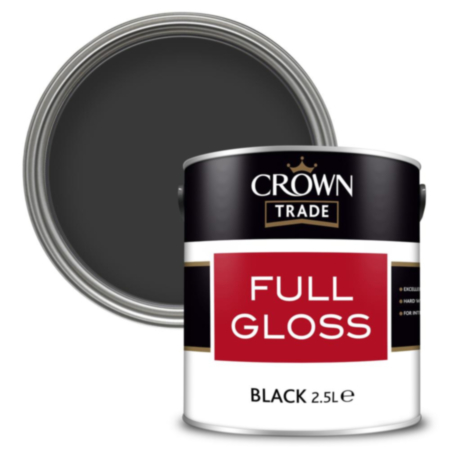 Crown Trade Full Gloss Black 2.5L